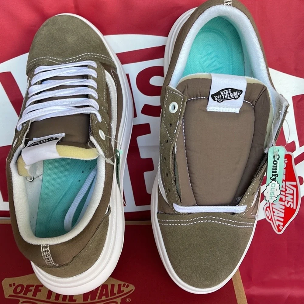 Vans Old Skool Over Walnut VNOA7Q5E1NU WMNS platforms - sneakers